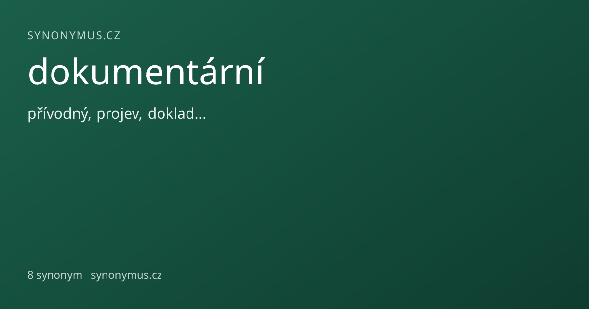 Náhled odkazu: dokumentární