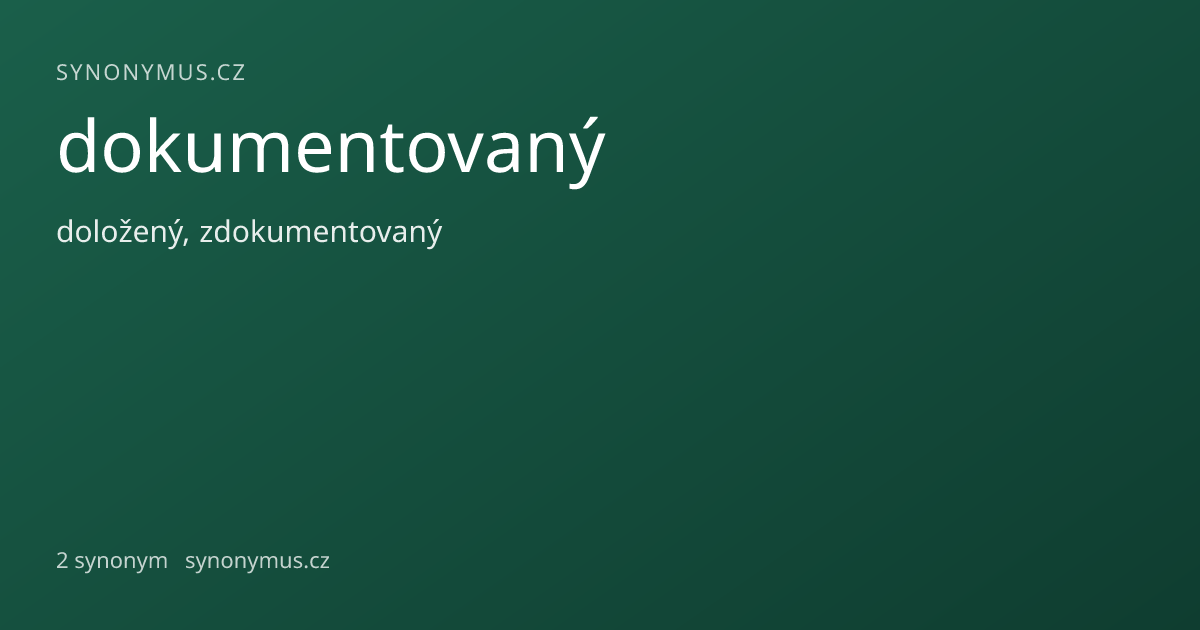 Náhled odkazu: dokumentovaný