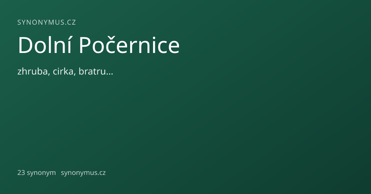 Náhled odkazu: Dolní Počernice