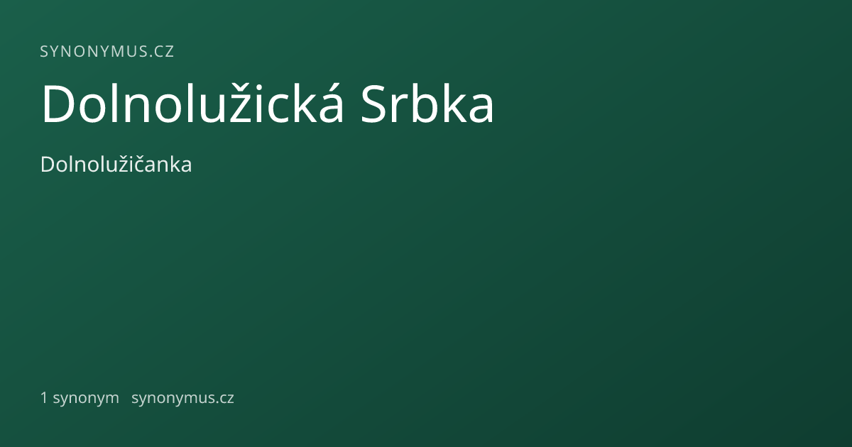 Náhled odkazu: Dolnolužická Srbka
