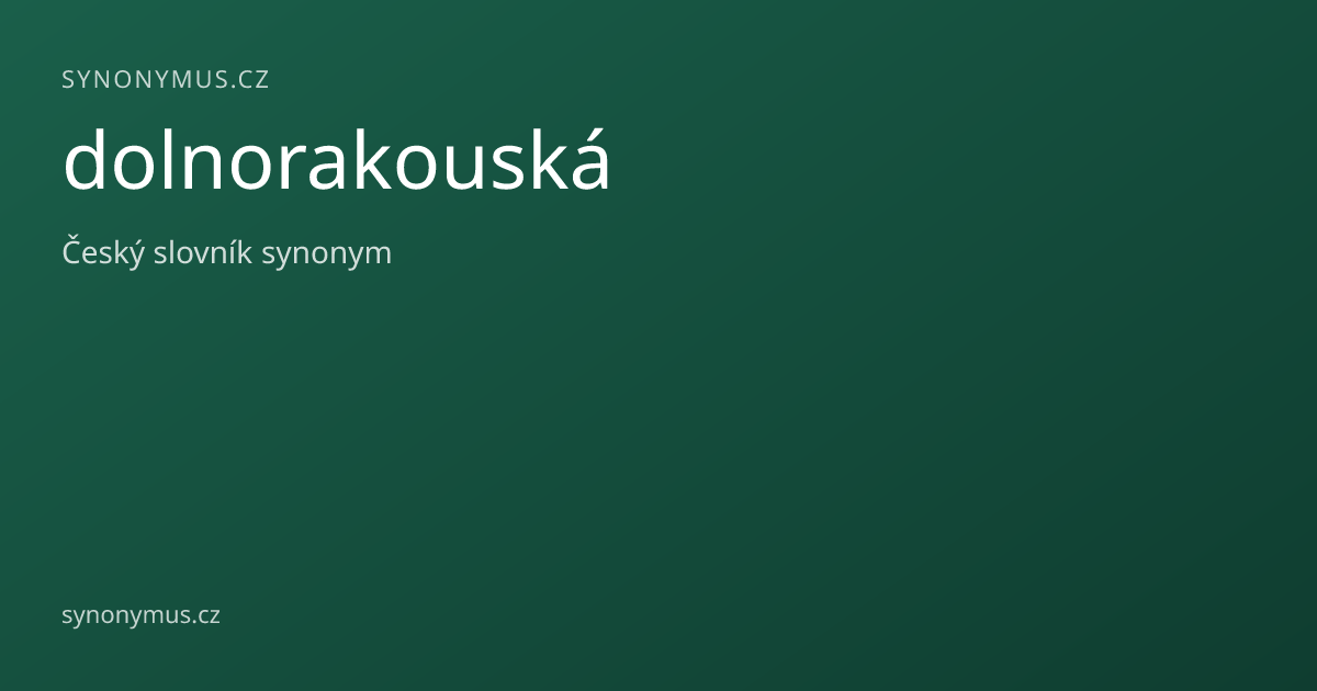 Náhled odkazu: dolnorakouská