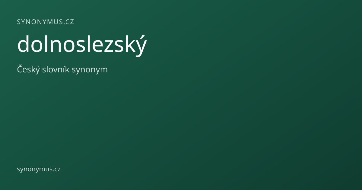 Náhled odkazu: dolnoslezský