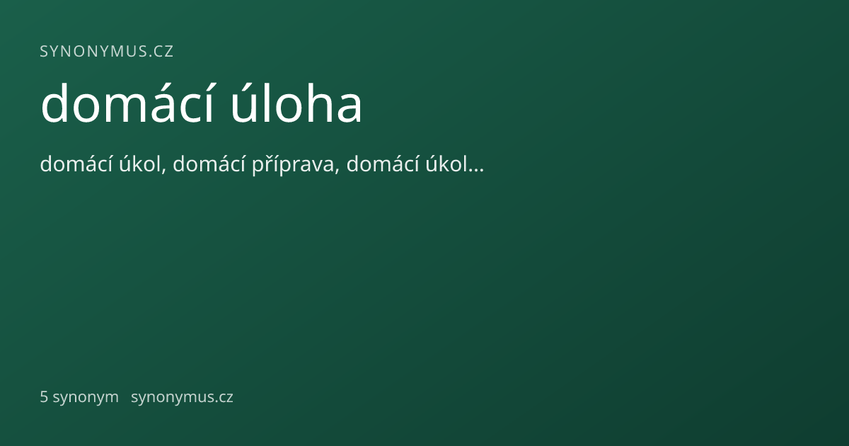 Náhled odkazu: domácí úloha