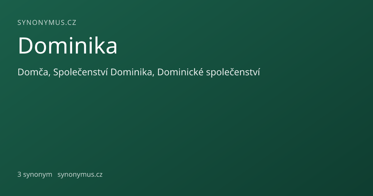 Náhled odkazu: Dominika