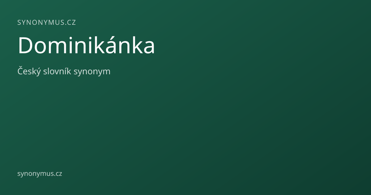 Náhled odkazu: Dominikánka