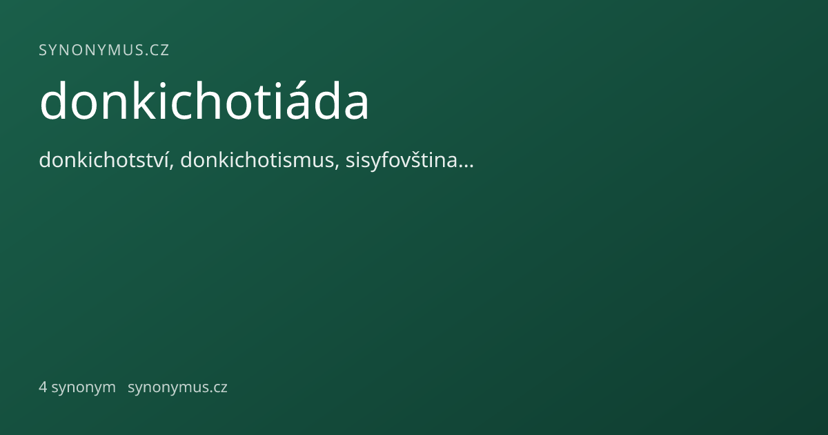 Náhled odkazu: donkichotiáda