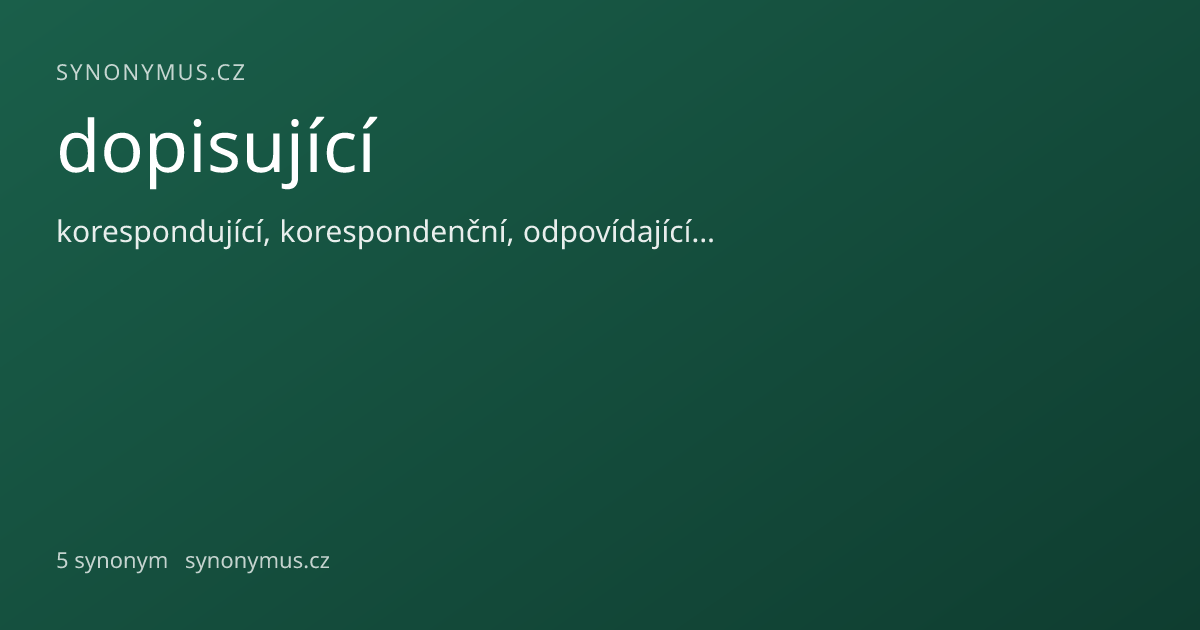 Náhled odkazu: dopisující