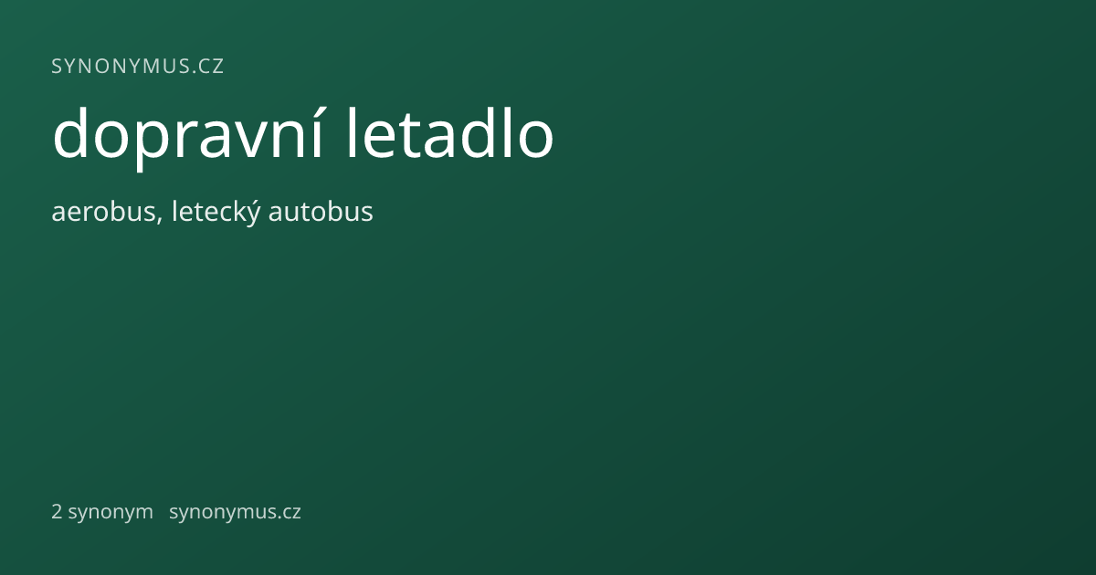 Náhled odkazu: dopravní letadlo