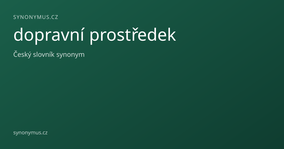 Náhled odkazu: dopravní prostředek