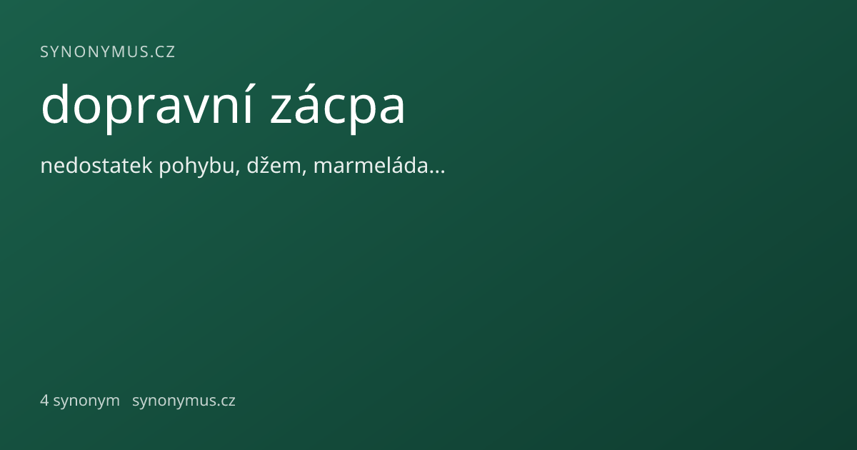 Náhled odkazu: dopravní zácpa