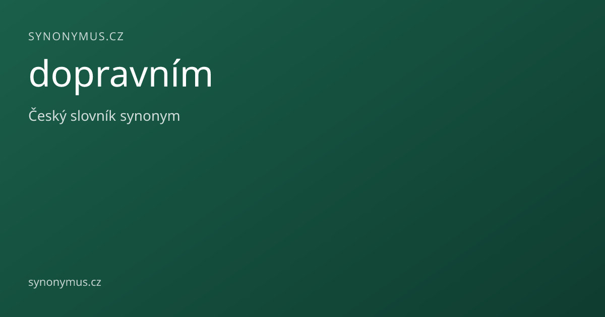 Náhled odkazu: dopravním
