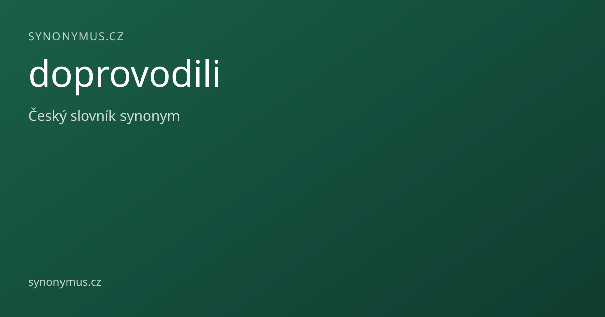 Náhled odkazu: doprovodili