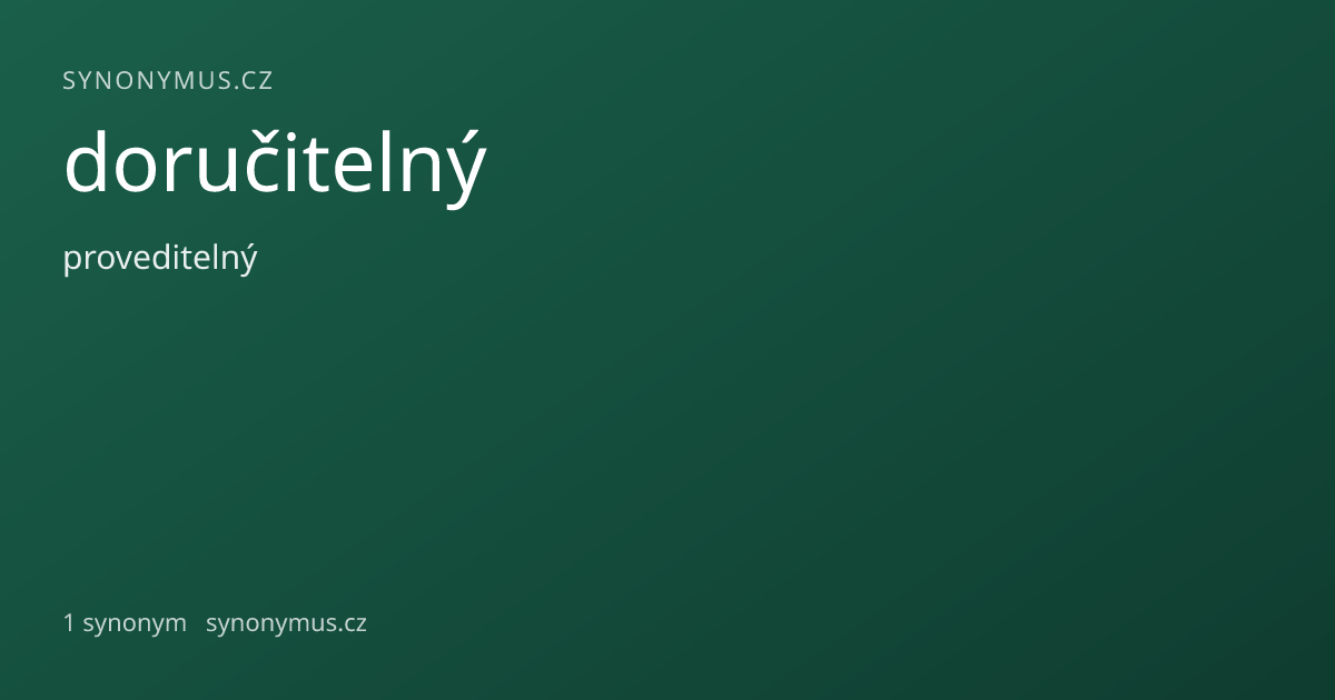 Náhled odkazu: doručitelný