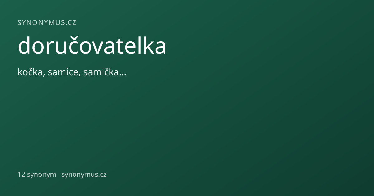 Náhled odkazu: doručovatelka