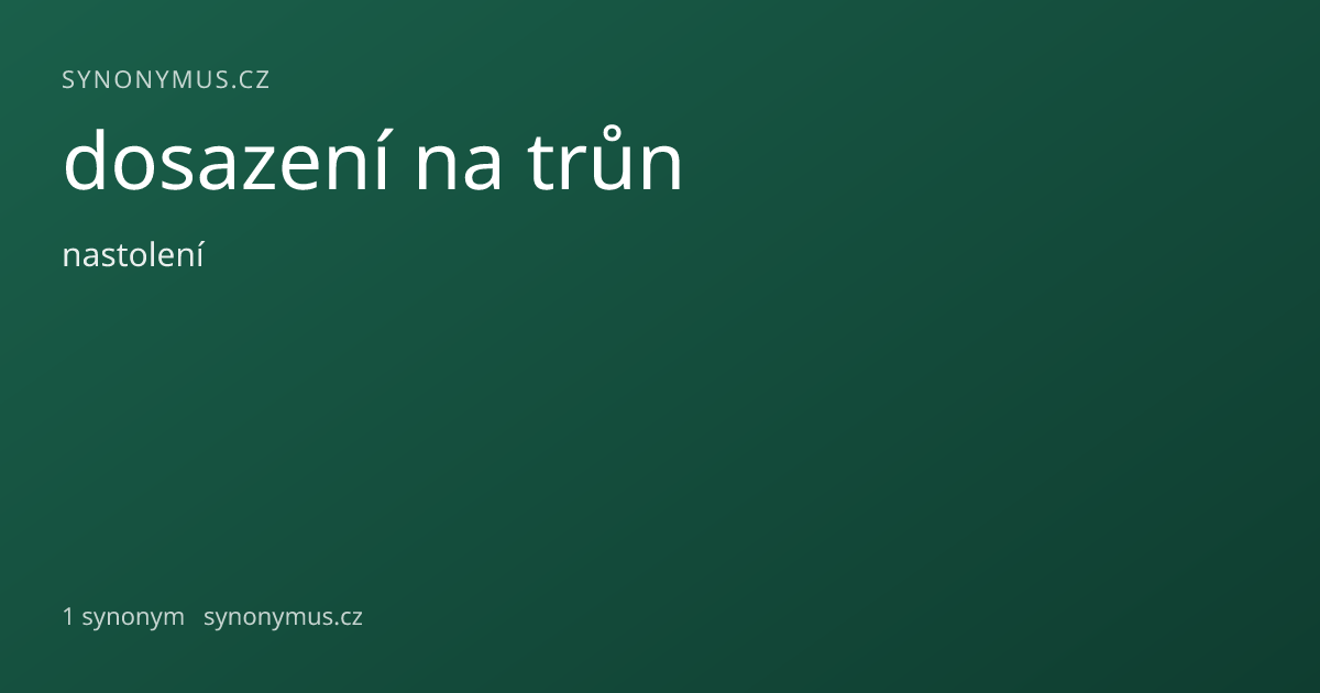 Náhled odkazu: dosazení na trůn