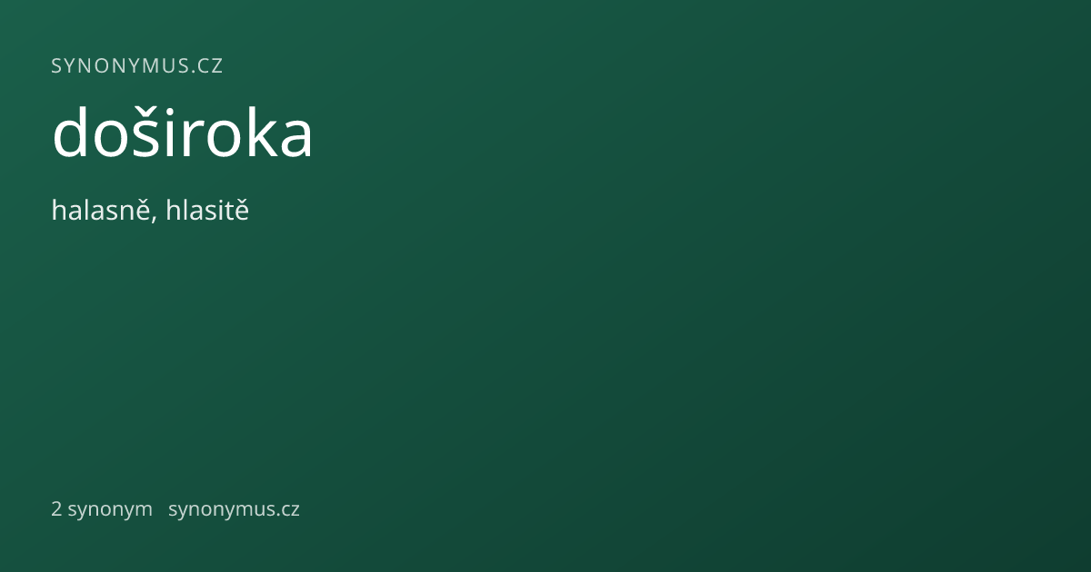 Náhled odkazu: doširoka