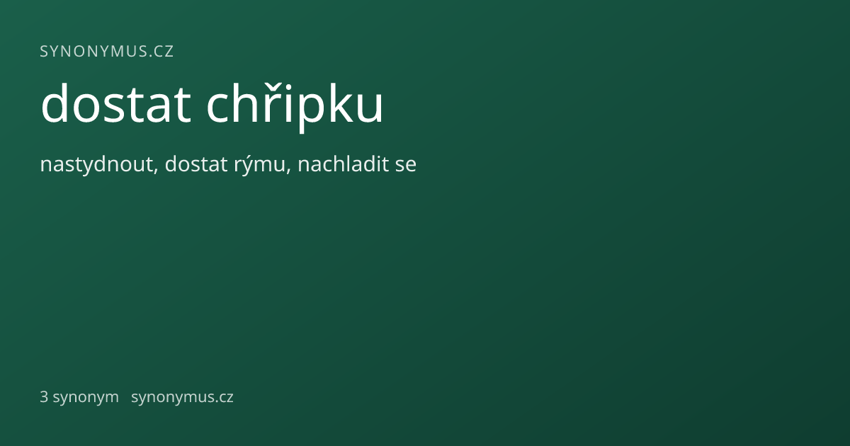 Náhled odkazu: dostat chřipku