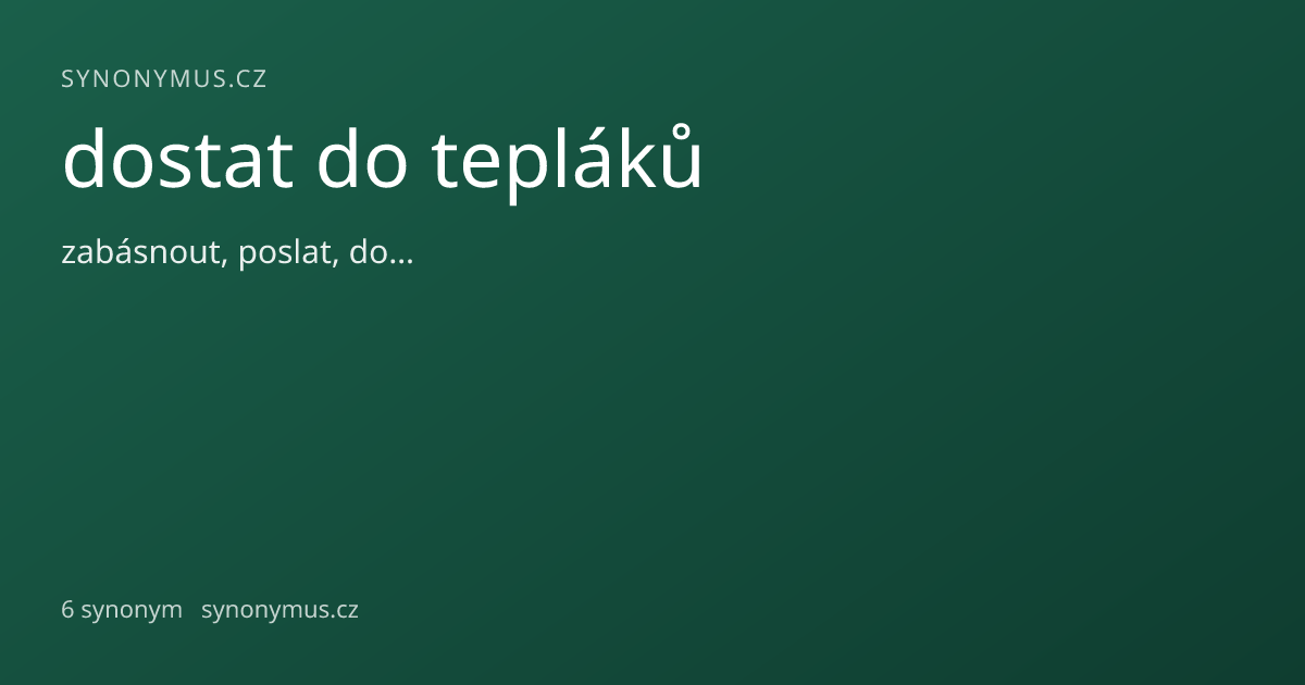 Náhled odkazu: dostat do tepláků