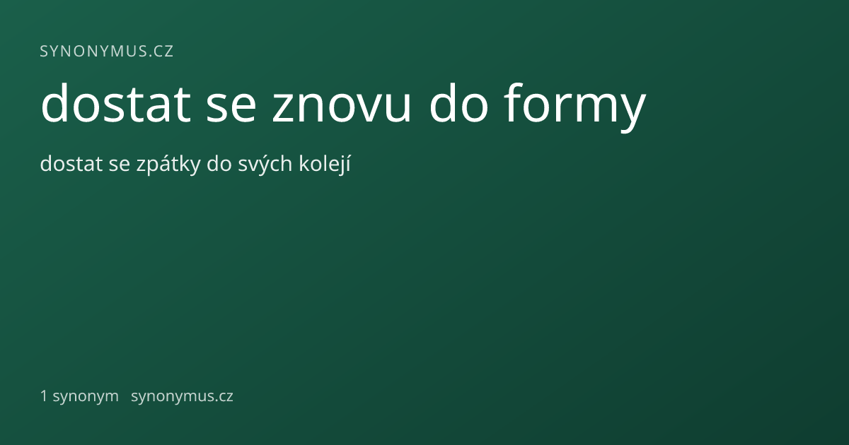 Náhled odkazu: dostat se znovu do formy