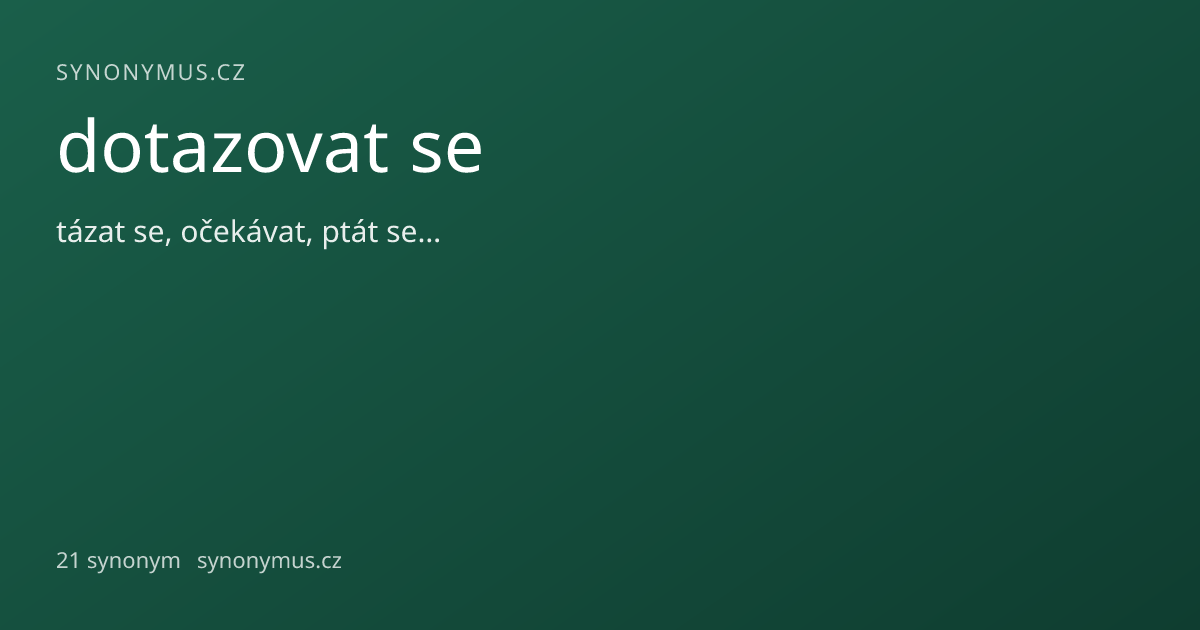 Náhled odkazu: dotazovat se