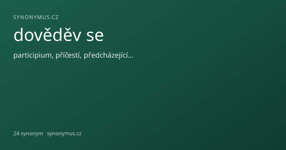 Náhled odkazu: dověděv se