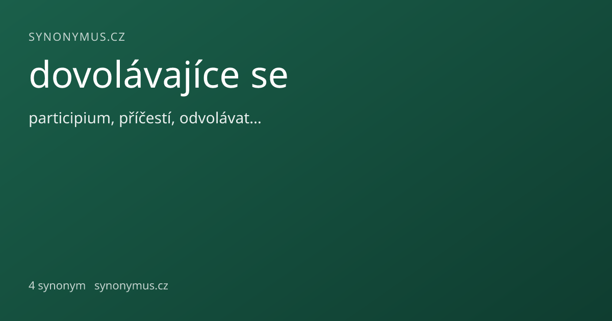 Náhled odkazu: dovolávajíce se