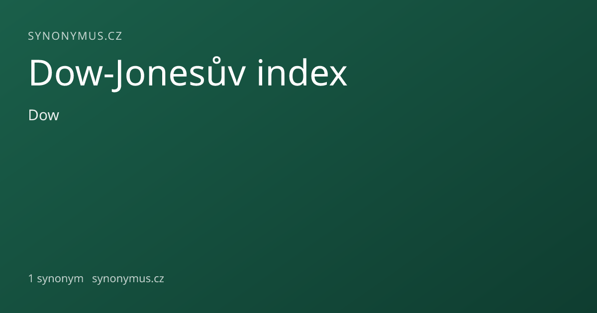 Náhled odkazu: Dow-Jonesův index
