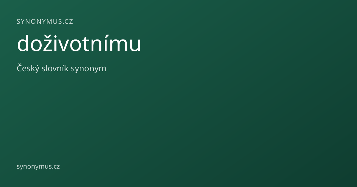 Náhled odkazu: doživotnímu