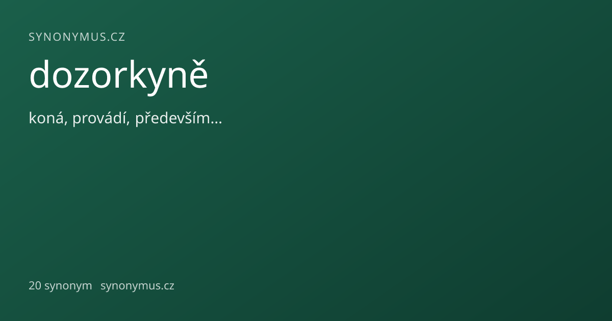 Náhled odkazu: dozorkyně
