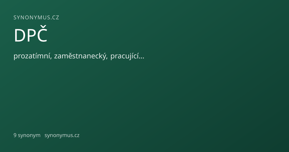Náhled odkazu: DPČ