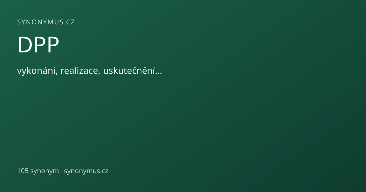 Náhled odkazu: DPP