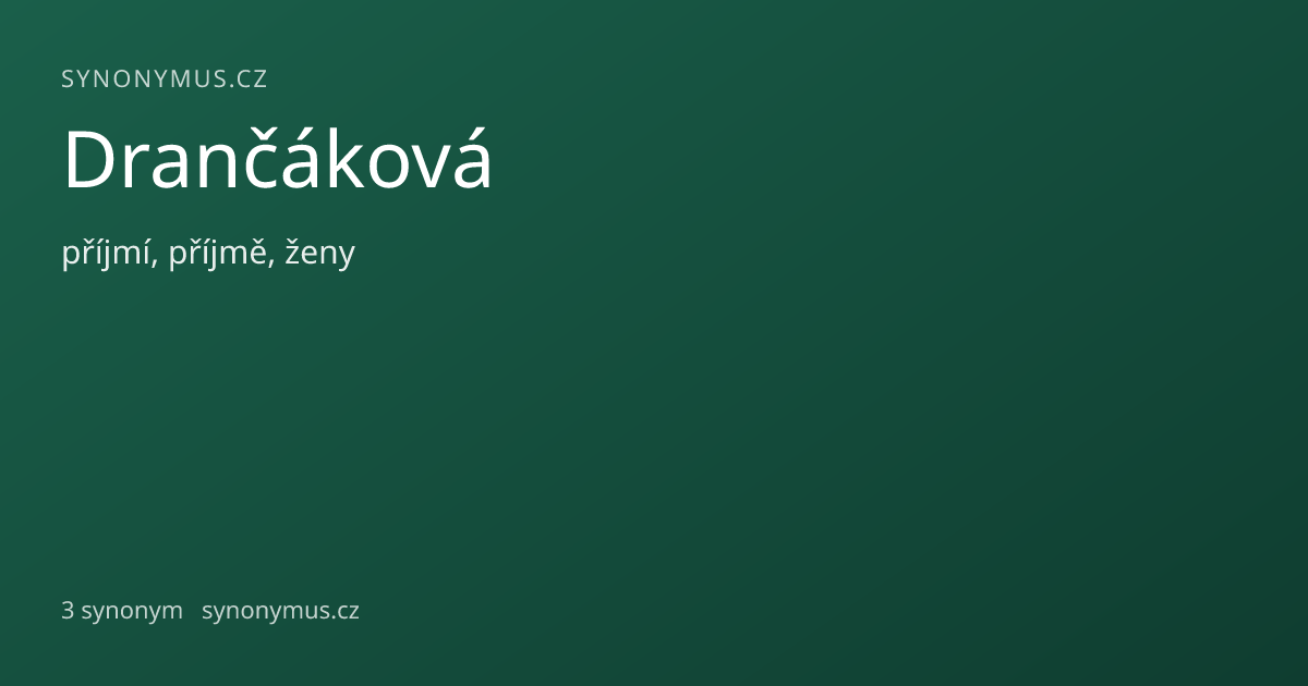 Náhled odkazu: Drančáková