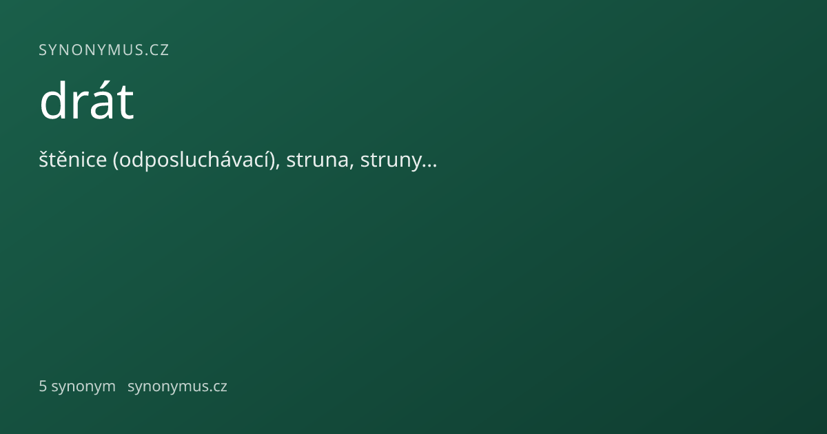 Náhled odkazu: drát