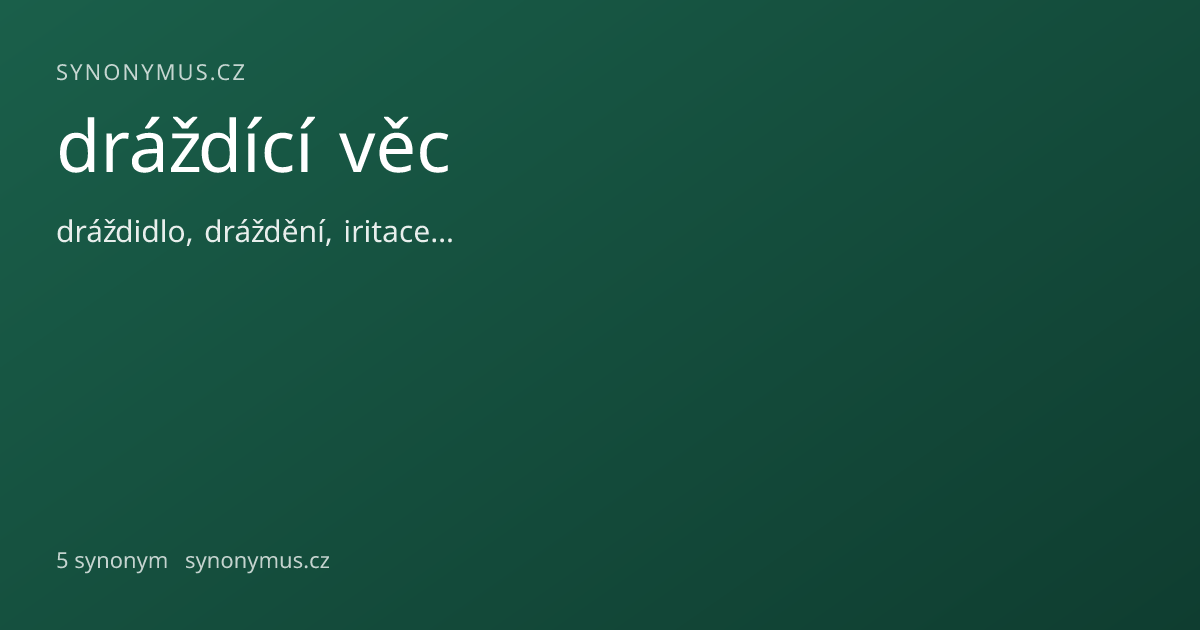 Náhled odkazu: dráždící věc