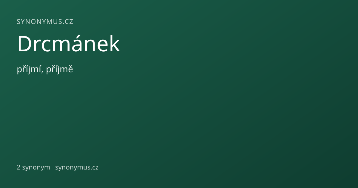 Náhled odkazu: Drcmánek