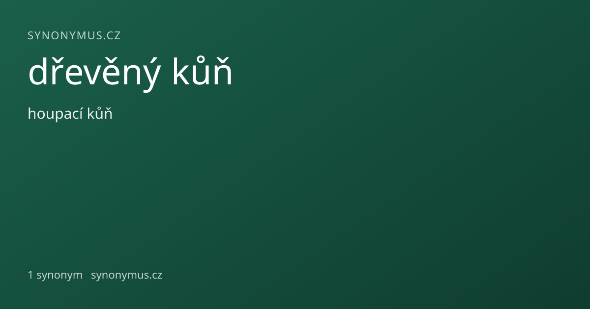 Náhled odkazu: dřevěný kůň