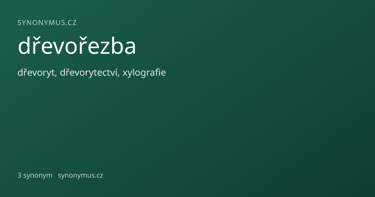 Náhled odkazu: dřevořezba