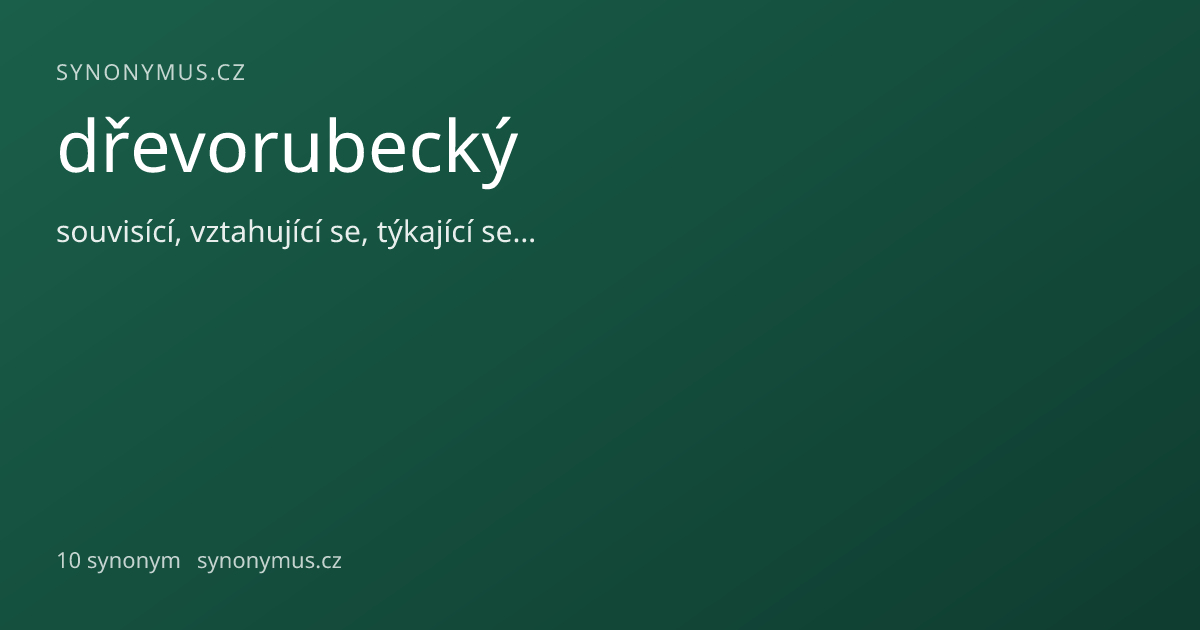 Náhled odkazu: dřevorubecký