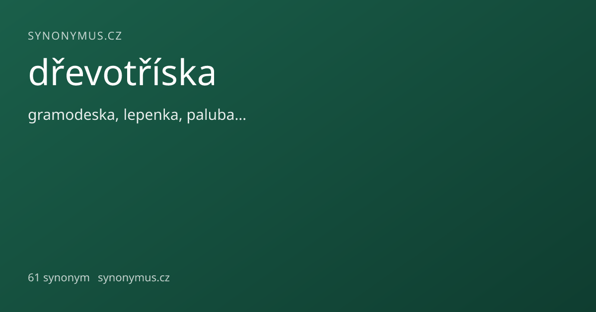 Náhled odkazu: dřevotříska