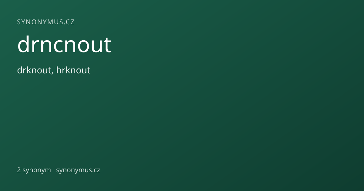 Náhled odkazu: drncnout