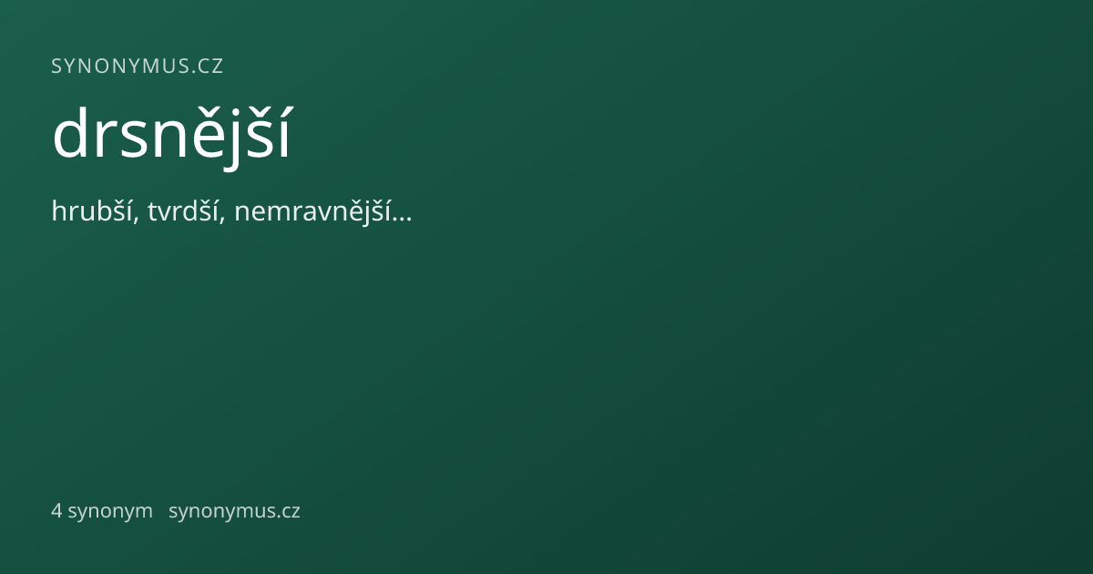 Náhled odkazu: drsnější