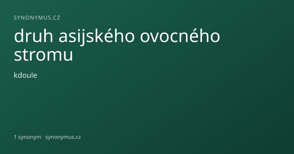 Náhled odkazu: druh asijského ovocného stromu