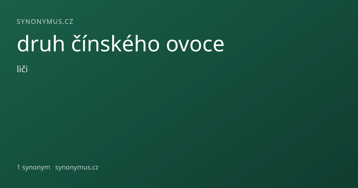 Náhled odkazu: druh čínského ovoce