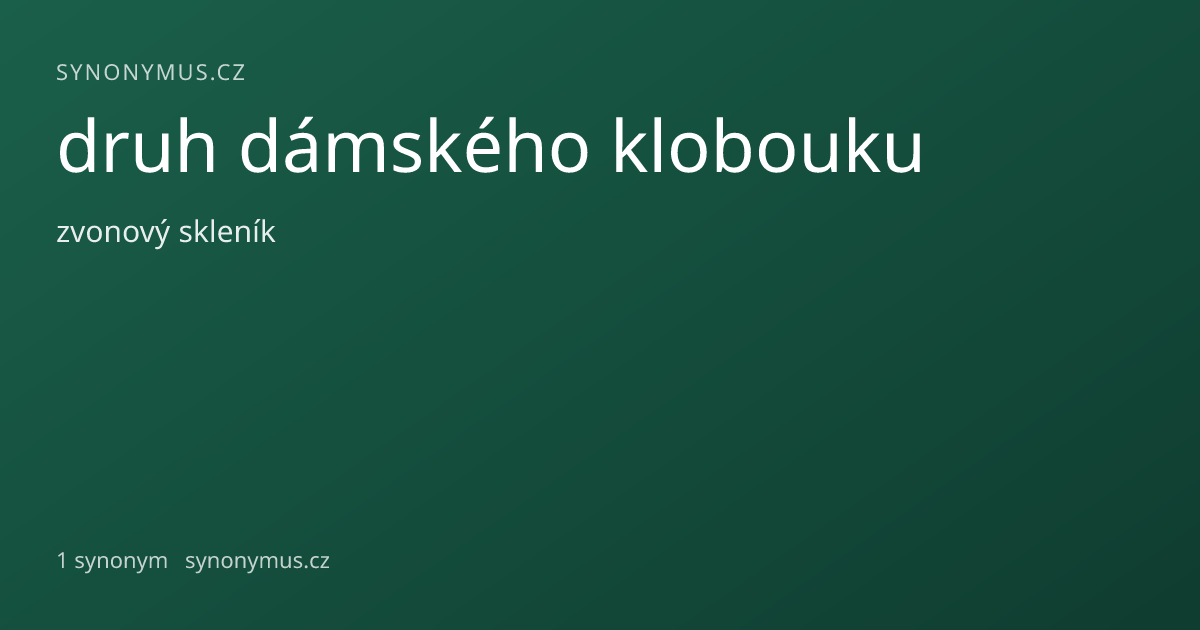 Náhled odkazu: druh dámského klobouku