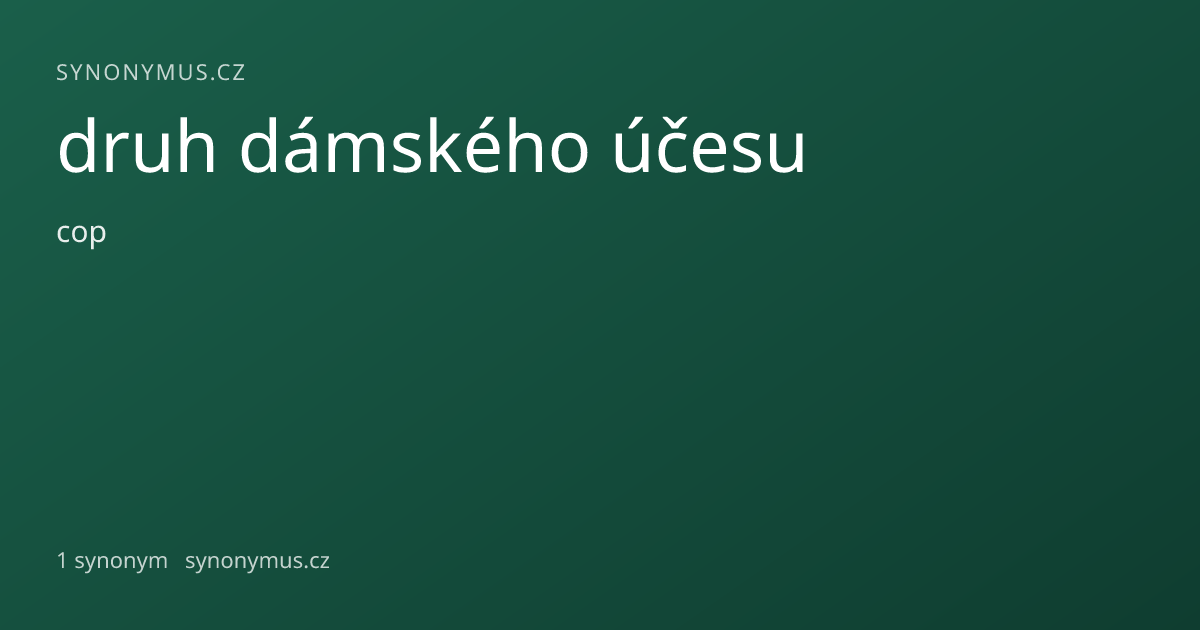 Náhled odkazu: druh dámského účesu