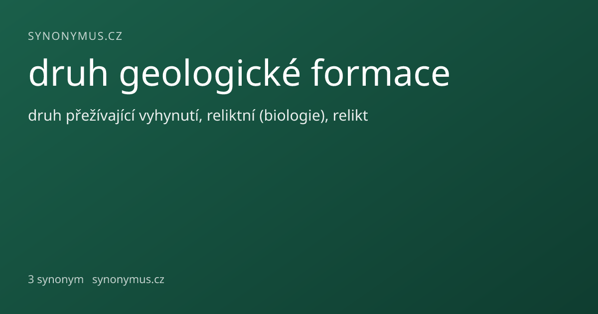 Náhled odkazu: druh geologické formace