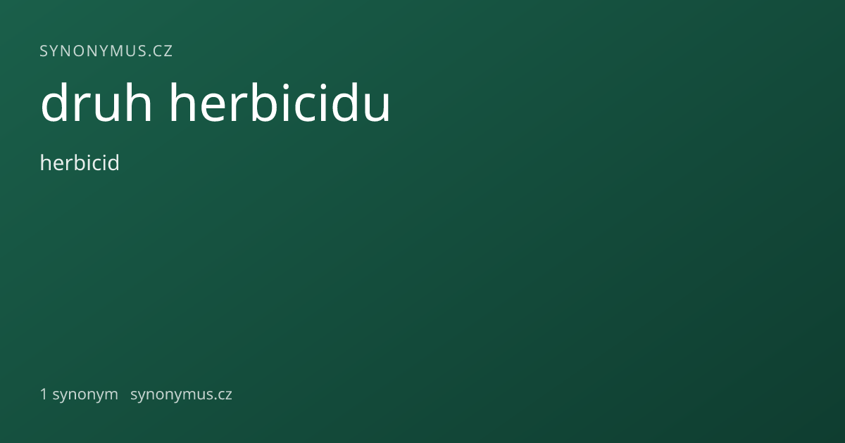 Náhled odkazu: druh herbicidu