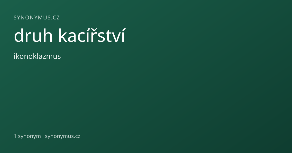 Náhled odkazu: druh kacířství