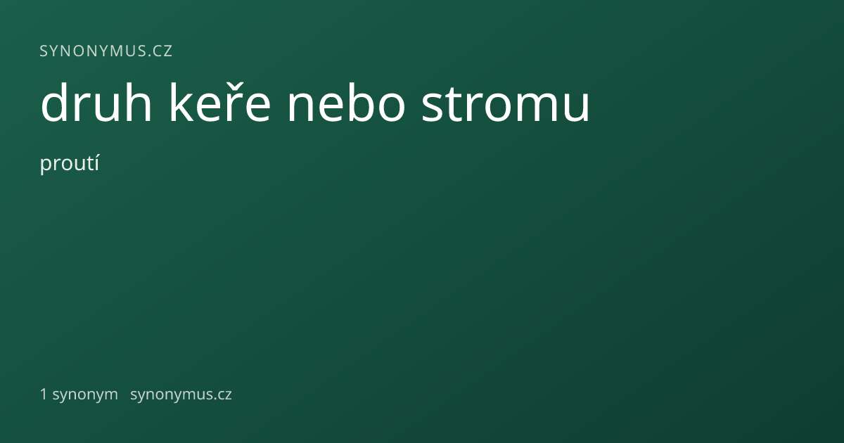 Náhled odkazu: druh keře nebo stromu