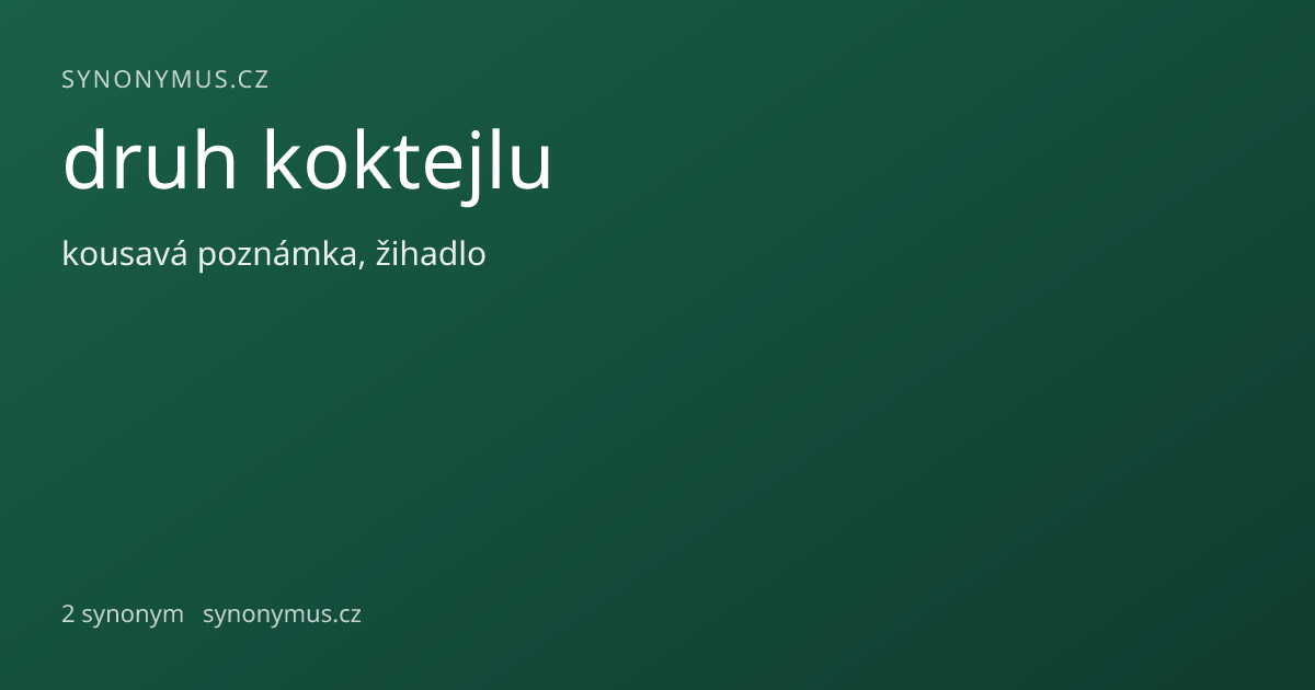 Náhled odkazu: druh koktejlu